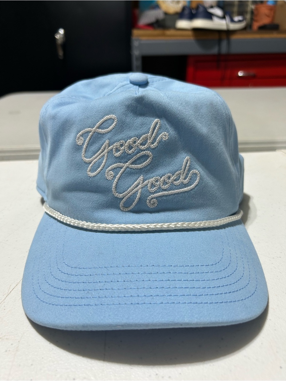 Good Good Golf Good Chain Light Blue Exclusive Rope Hat OSFA Excellent Condition